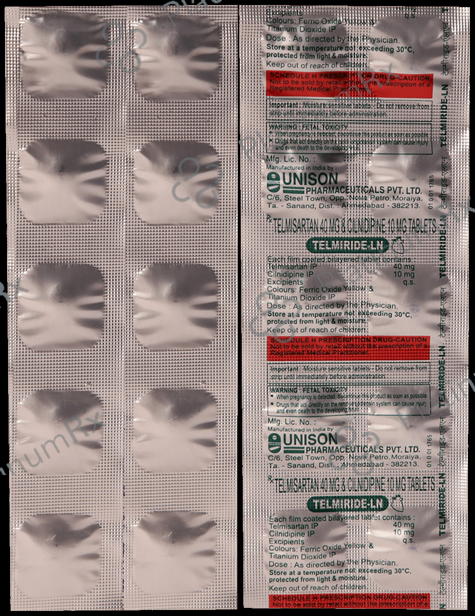 Telmiride LN 10mg/40mg Tablet