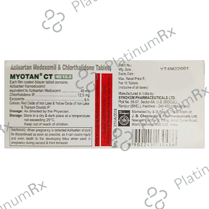 Myotan CT 40/12.5 Tablet 10s