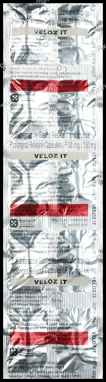 Veloz IT 150/20mg PR Capsule 10s