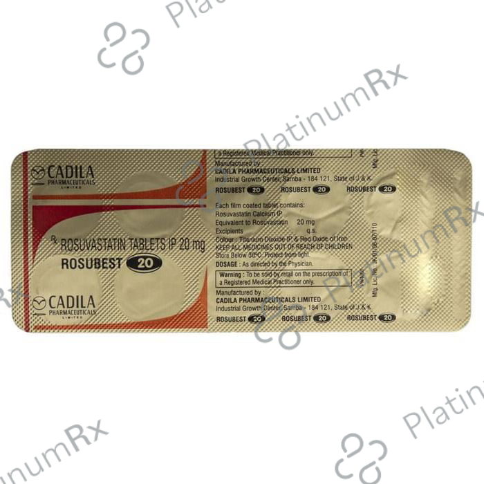 Rosubest 20mg Tablet 10s