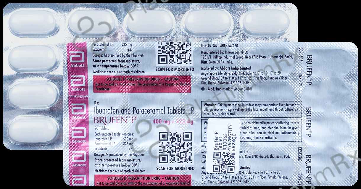 Brufen P 400/325mg Tablet 20s