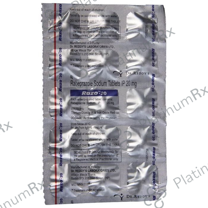 Razo 20mg Tablet 15s