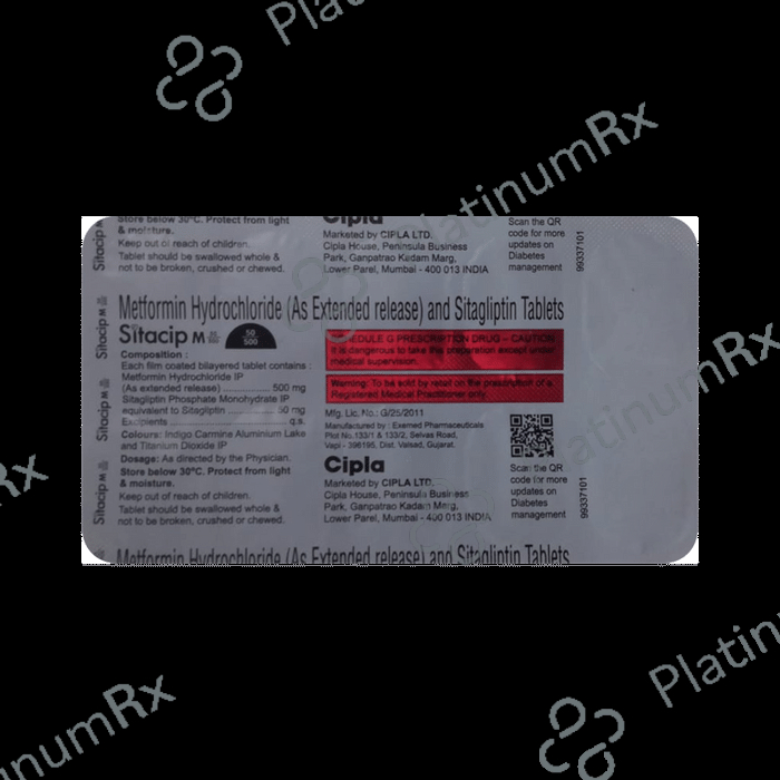 Sitacip M 50/500mg Tablet ER 10s