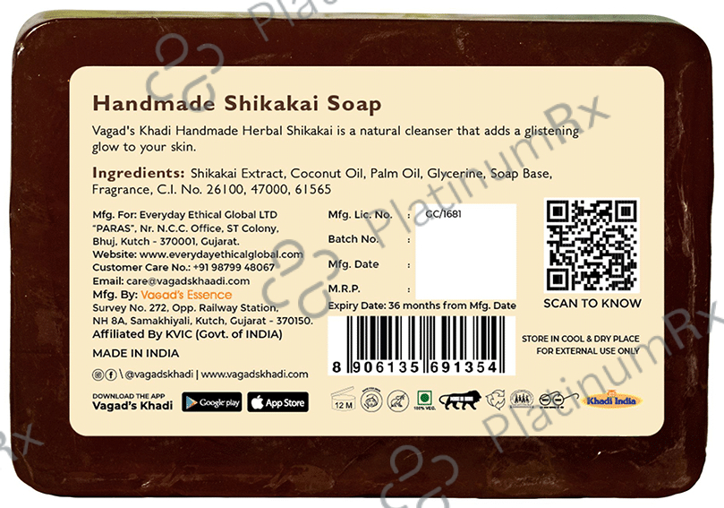 Vagad's Khadi Herbal Handmade Soap Shikakai