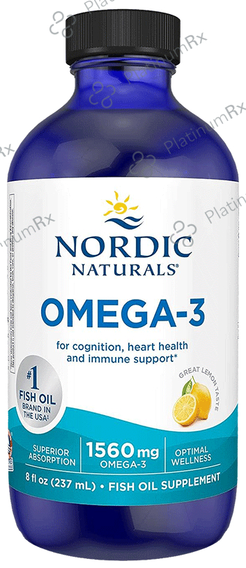 Nordic Naturals Omega 3 1560mg Dietary Supplement for Cognition, Heart Health and Immune Support 237 ml