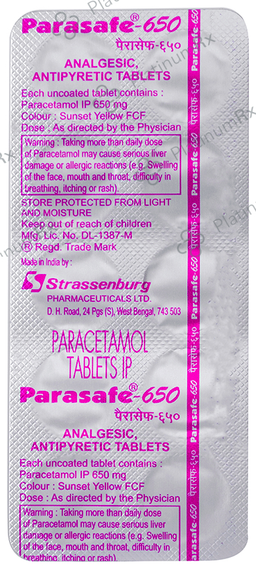 Parasafe 650 Tablet 10 tablets
