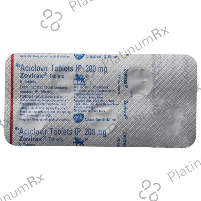 Zovirax 200mg Tablet 5s