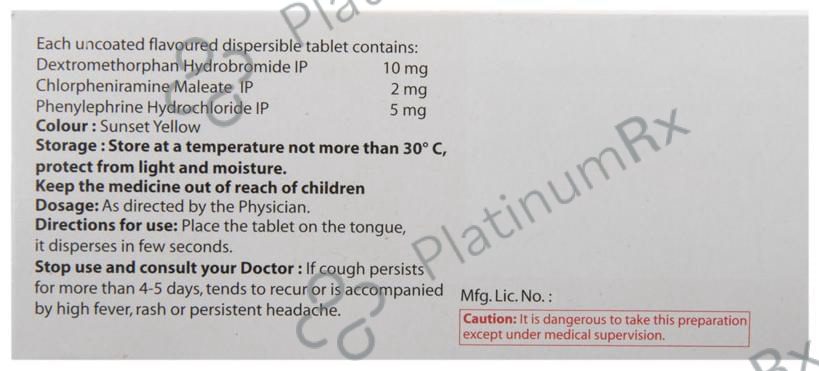 Toff DC 2/10/5mg Tablet 10s