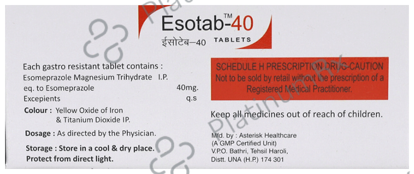 Esotab 40 Tablet