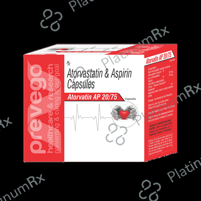 Atorvatin AP 20/75mg Cap 10's