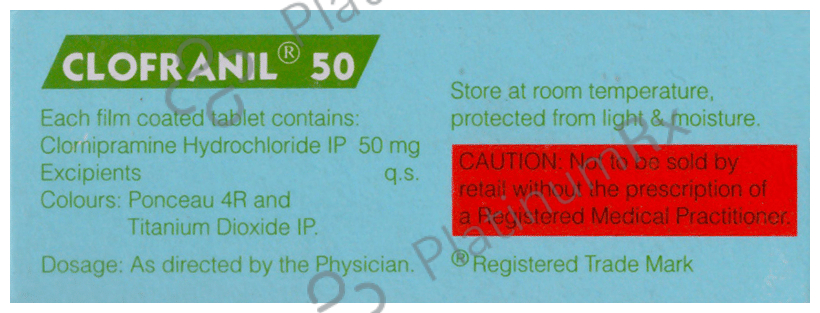 Clofranil 50mg Tablet 10s
