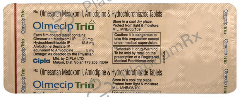 Olmecip Trio 12.5/20mg Tablet 10s