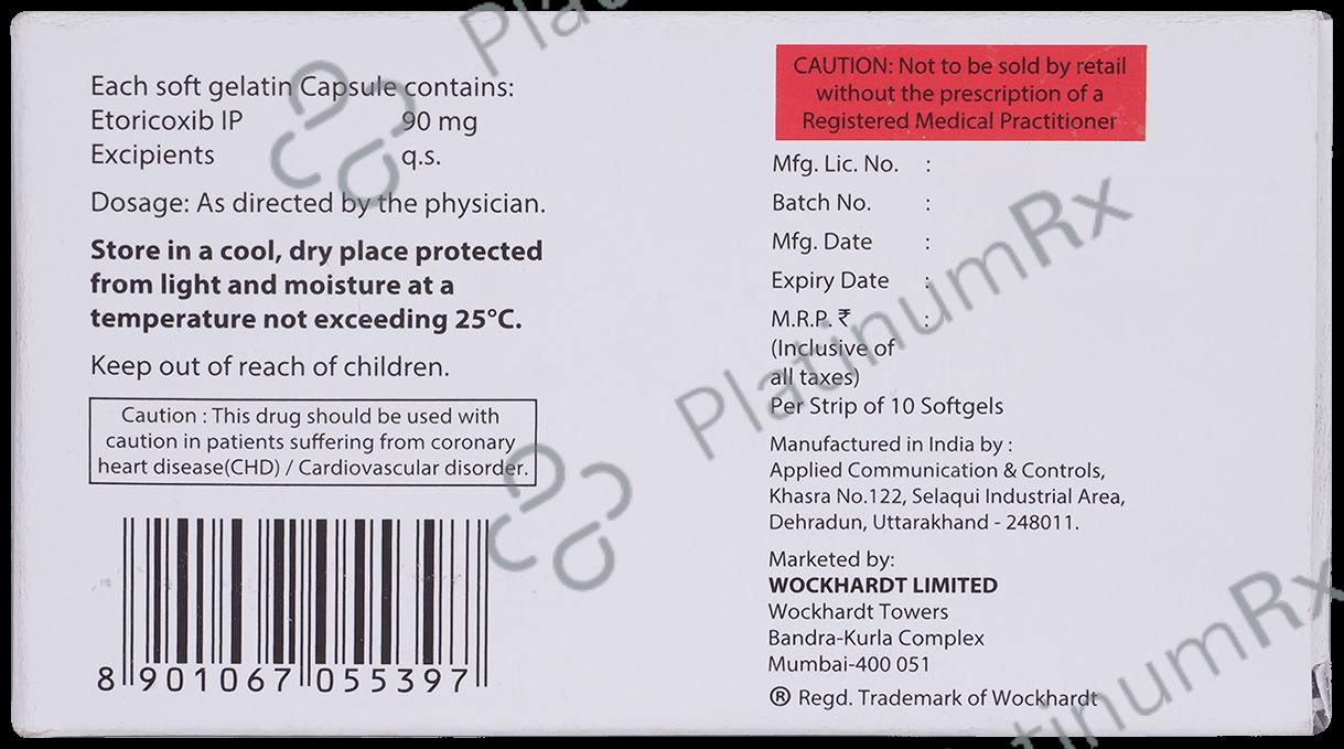 Etobrix 90mg Soft Gelatin Capsule