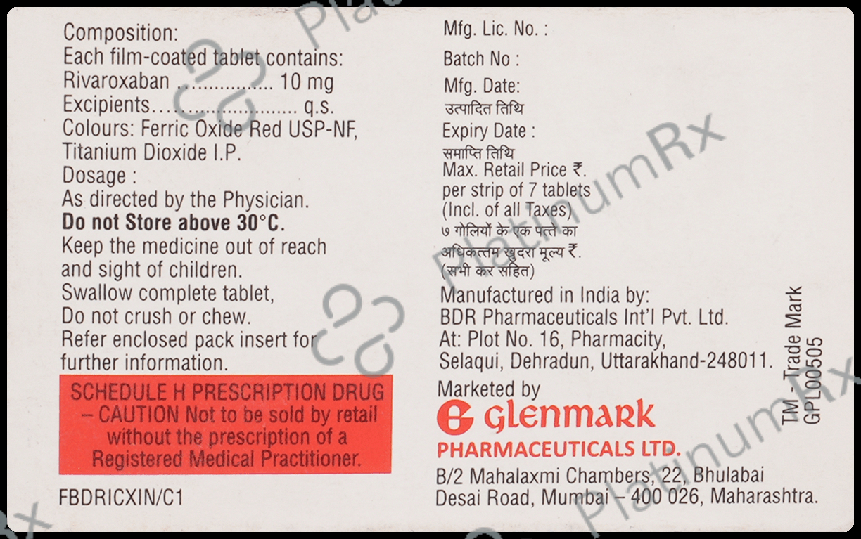 Rivaxon 10mg Tablet