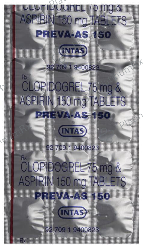 Preva AS 150/75mg Tablet 15s