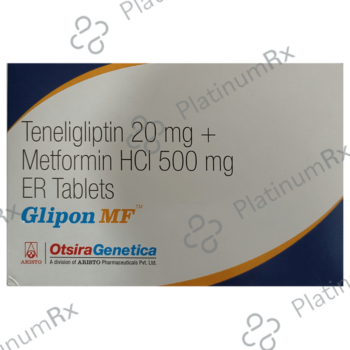 Glipon MF 500/20mg Tablet PR 10s