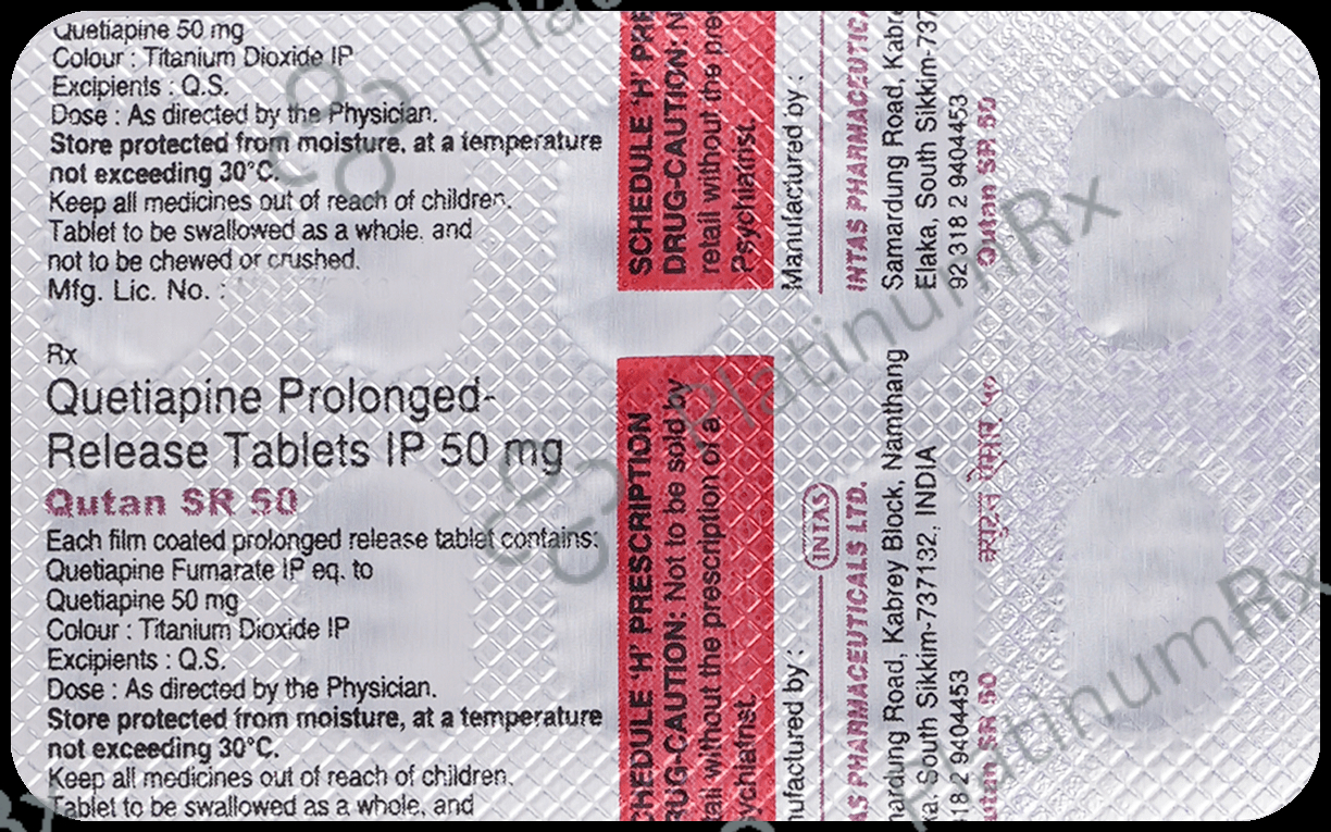 Qutan SR 50mg Tablet 10s