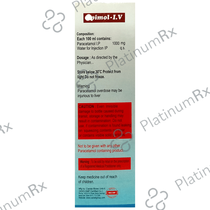 Opimol I.V Infusion