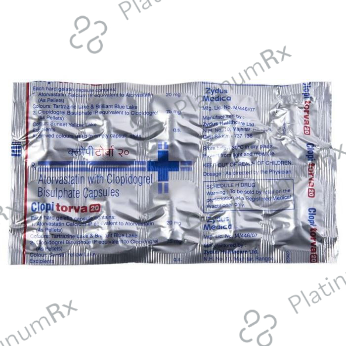 Clopitorva 20/75mg Capsule 10s
