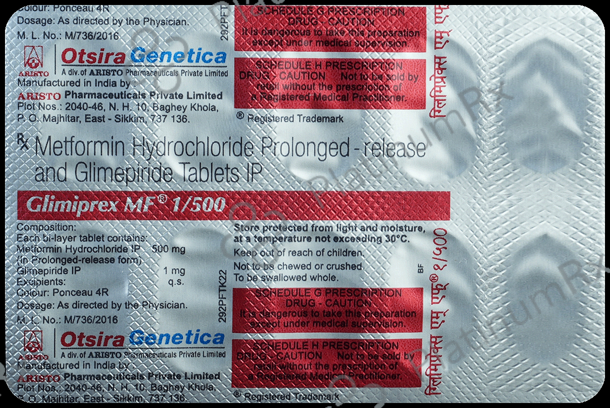 Glimiprex MF 1/500 Tablet PR 10 Tablet PR