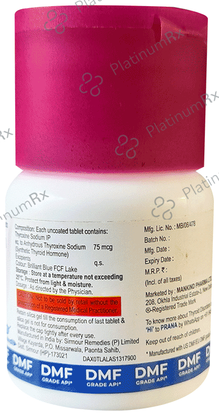 Thyroneed 75mcg Tablet 120s
