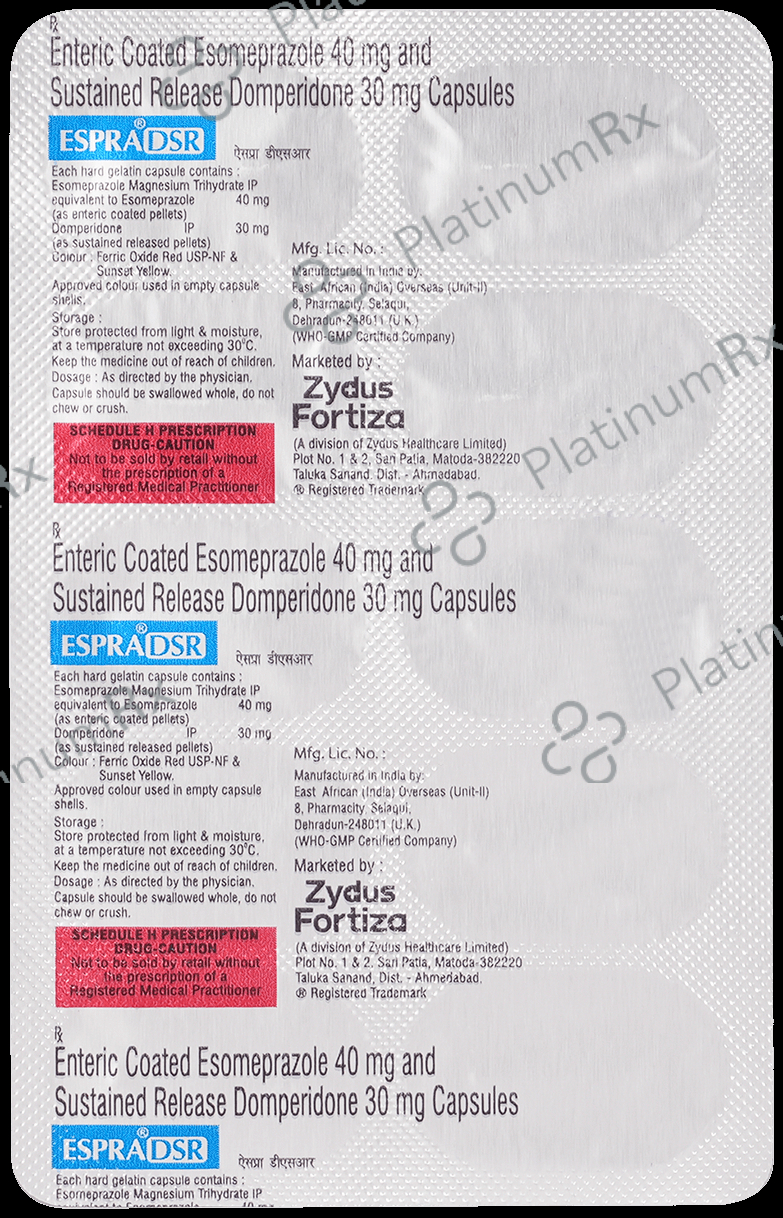 Espra DSR 30/40mg Capsule SR 10s