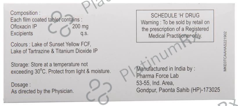 Zenflox 200mg Tablet 10s