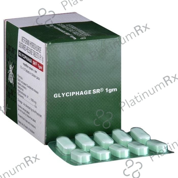 Glyciphage SR 1000mg Tablet 10s