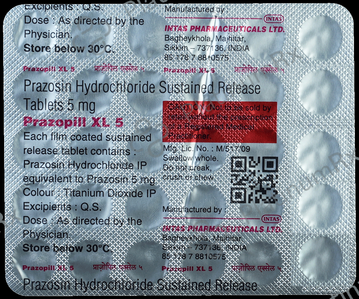 Prazopill XL 5mg Tablet 30s