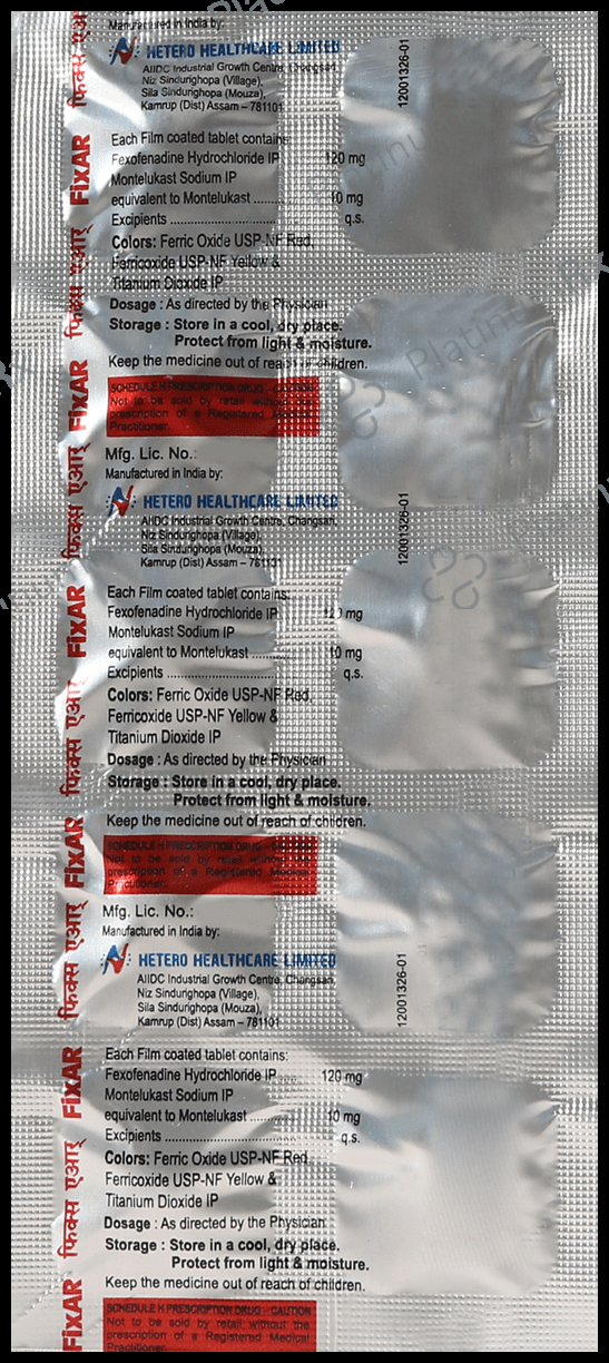 Fixar 120/10mg Tablet 10s