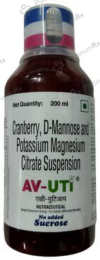 AV UTI Sucrose Free Oral Suspension 200ml