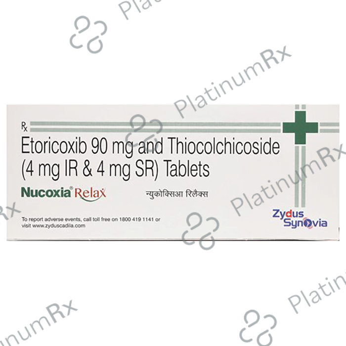 Nucoxia Relax 90/8mg Tablet 10s