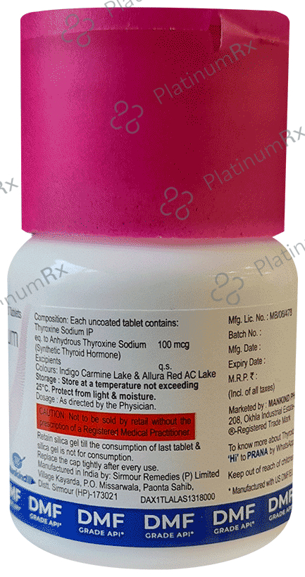 Thyroneed 100mcg Tablet 120s