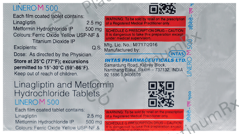 Linero M 500mg Tablet 10s