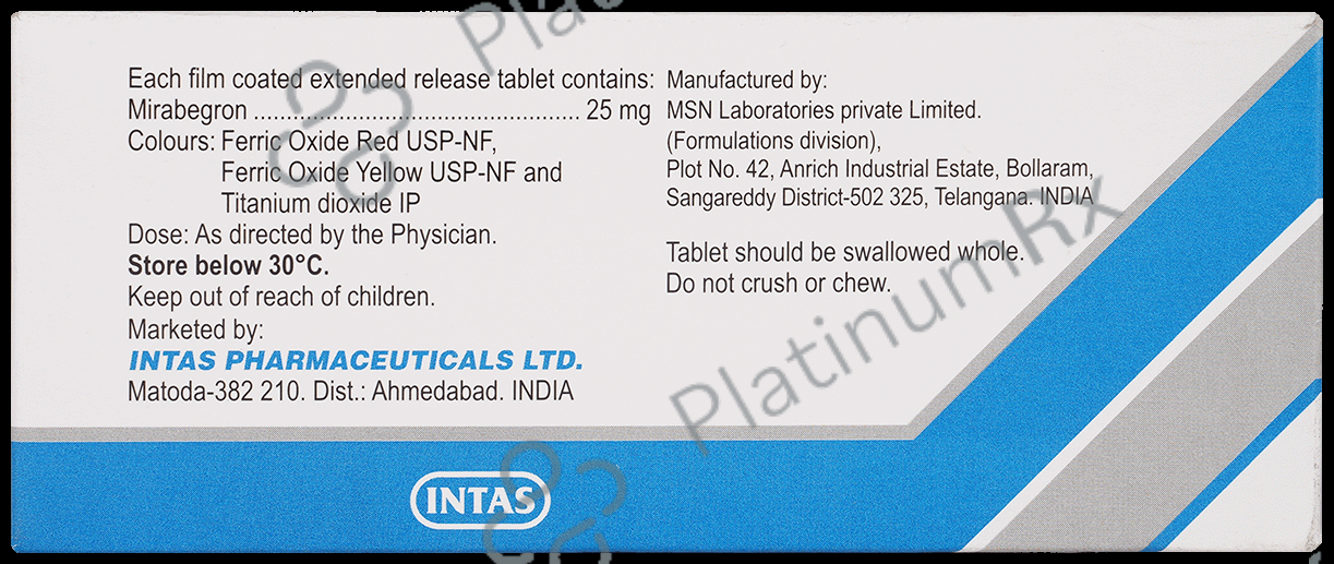 Megatas ER 25mg Tablet 10s