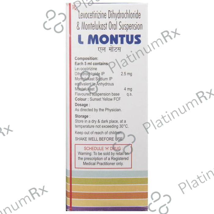 L Montus 2.5/4mg Oral Suspension 60ml
