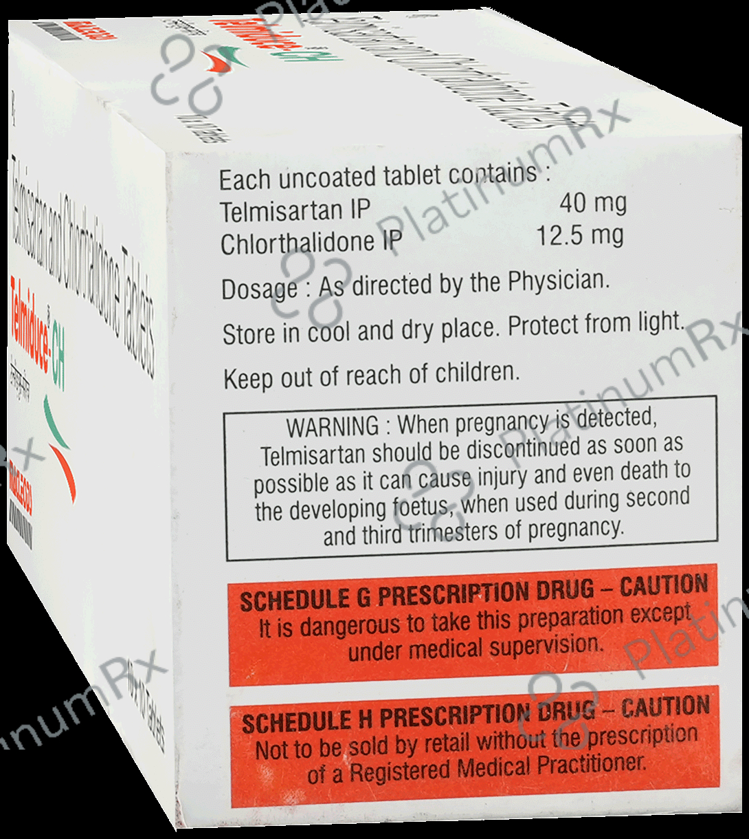 Telmiduce CH 40mg/12.5mg Tablet