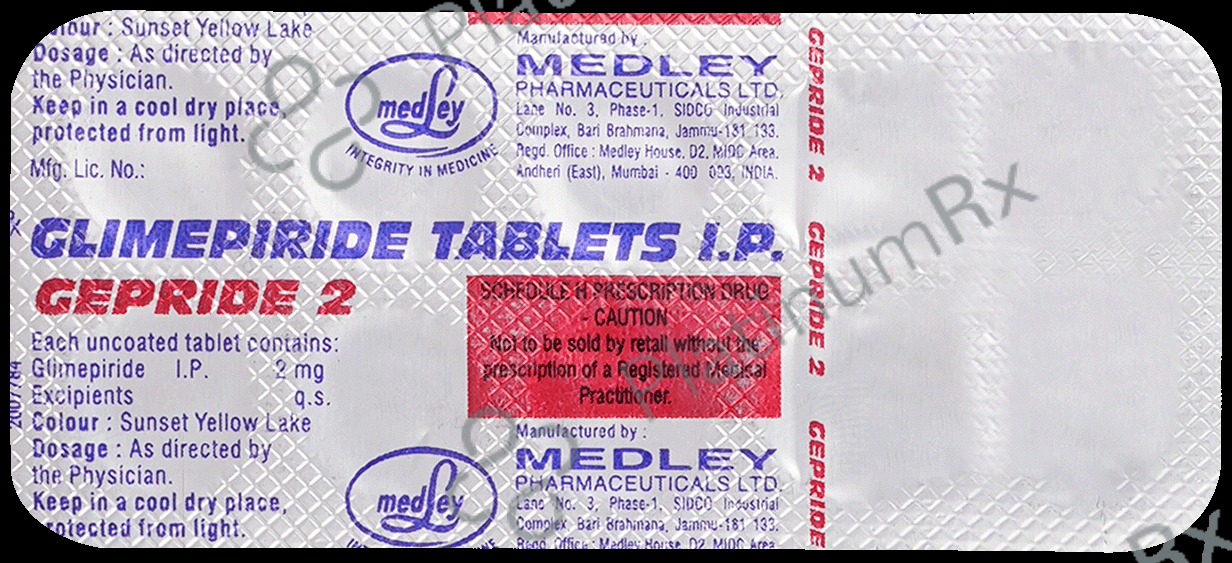 Gepride 2mg Tablet 10s