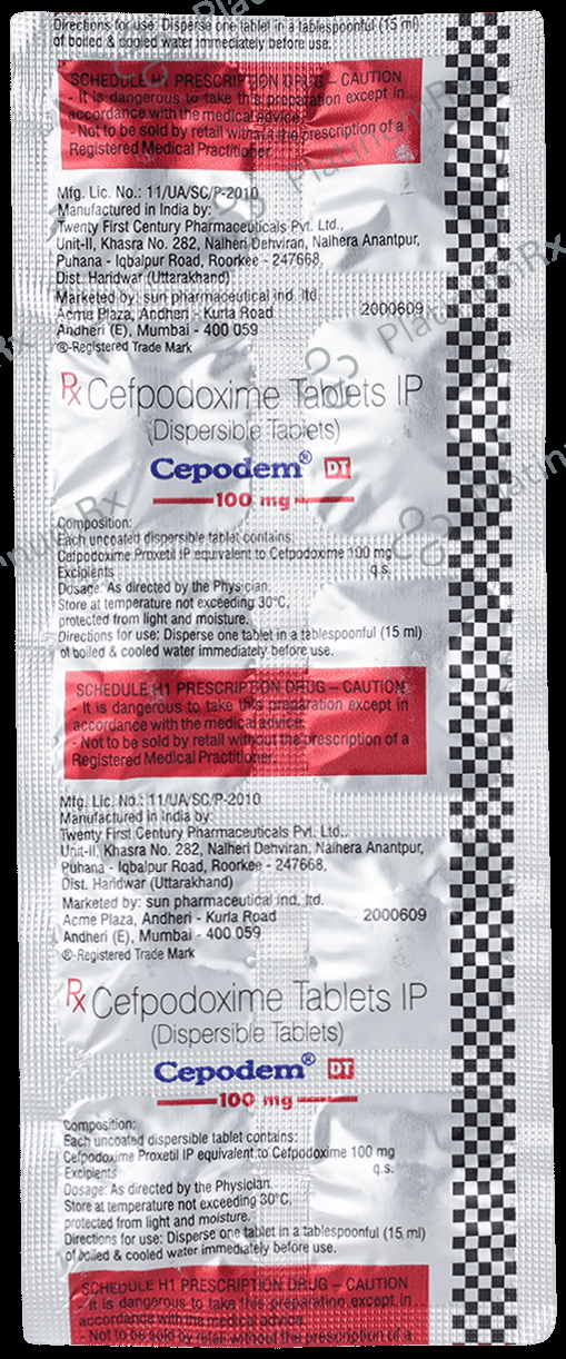 Cepodem DT 100mg Tablet 10s