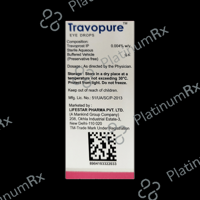 Travopure 0.004% Eye Drop 3ml