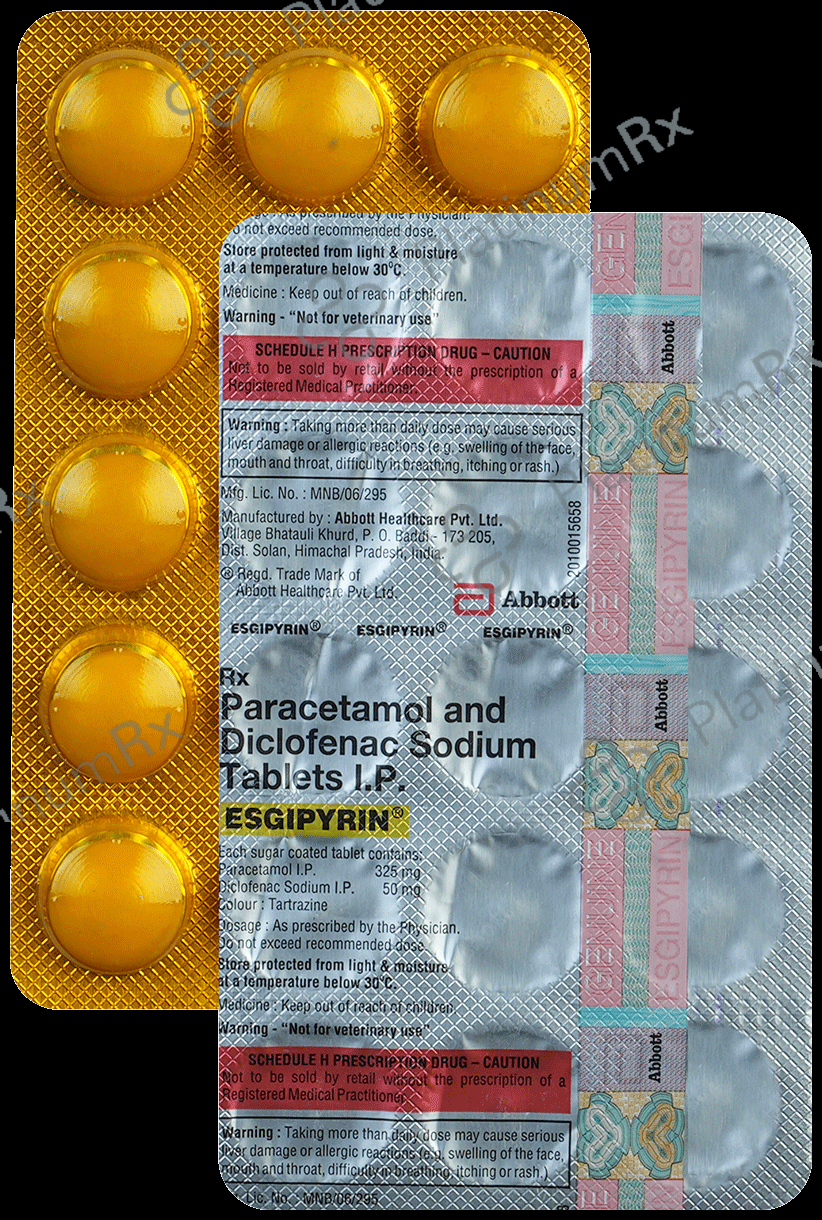 Esgipyrin 50/325mg Tablet 15s