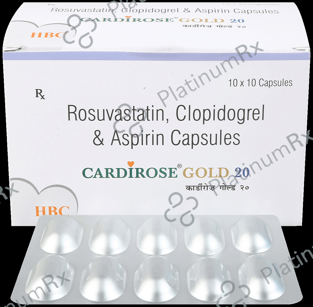 Cardirose Gold 20/75/75mg Capsule 10s