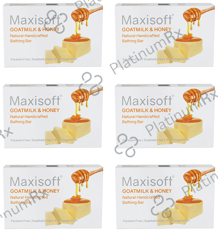 Maxisoft Goat Milk & Honey Bathing Bar (75gm Each) 6 units