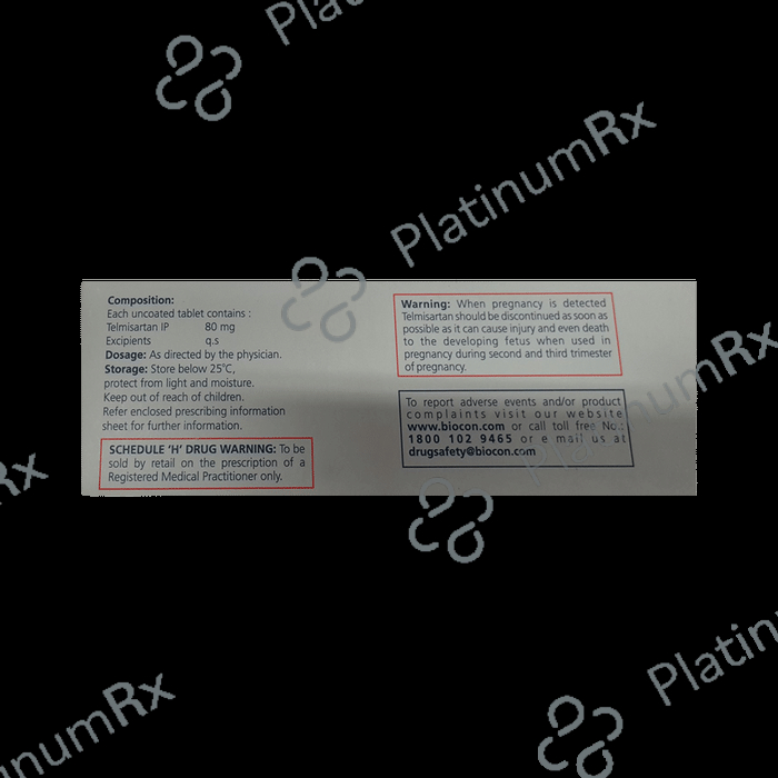 Telmisat 80 Tablet