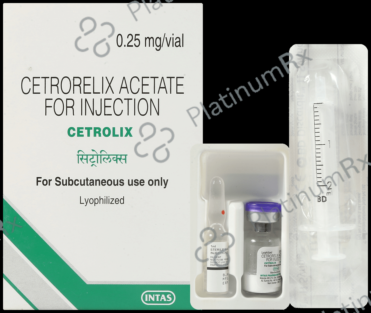 Cetrolix 0.25mg Injection 1s