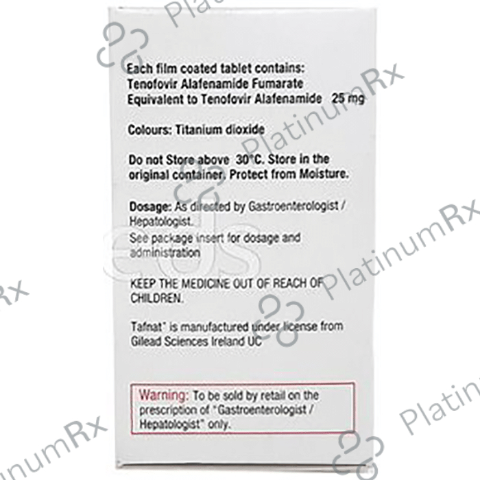 Tafnat 25mg Tablet 30s