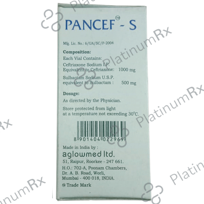 Pancef-S 1.5g Injection