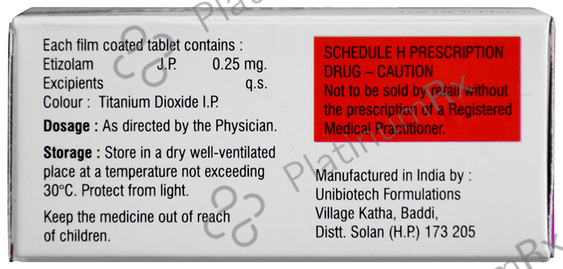 Etimark 0.25mg Tablet