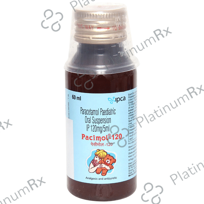 Pacimol 120mg Oral Suspension 60ml