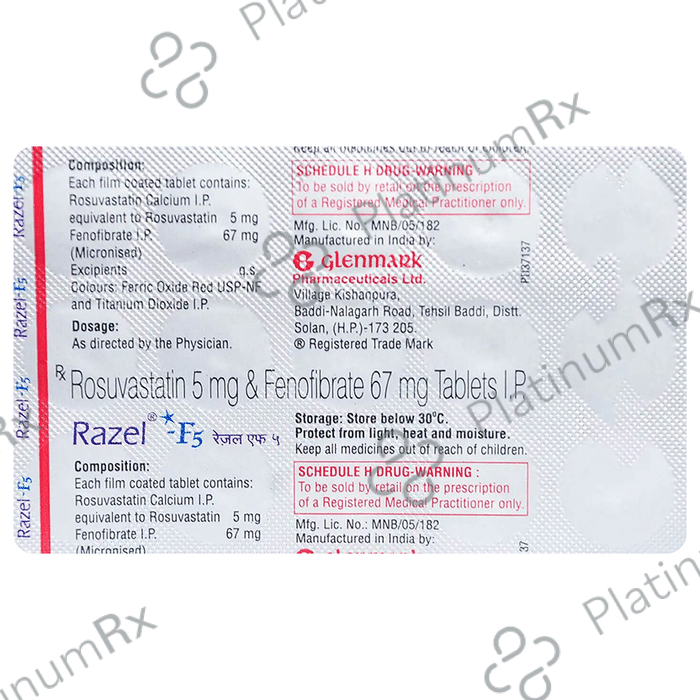 Razel F 5/67mg Tablet 15s